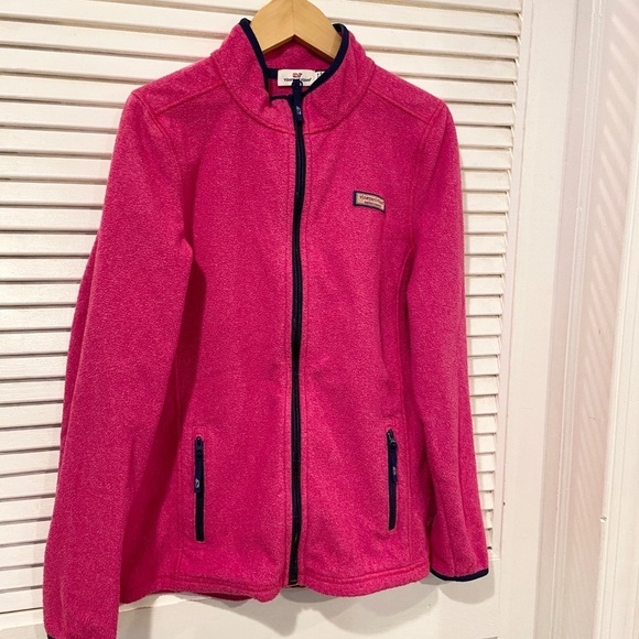 Vineyard Vines Other - Vineyard Vines Fuchsia Pink Fleece Zip Up